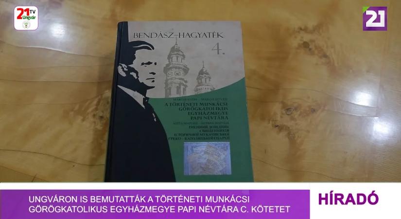 Ungváron is bemutatták a történeti Munkácsi Görögkatolikus Egyházmegye papi névtára c. kötetet (videó)