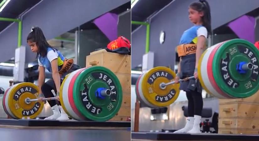 Igazi mini-Herkules a 9 éves súlyemelő kislány – videó
