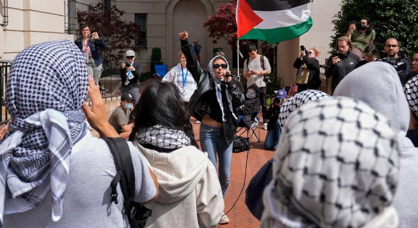 New Yorkban újabb egyetem területén kezdtek tiltakozást az Izrael-ellenes aktivisták