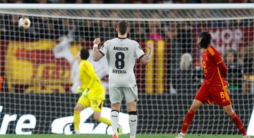 VIDEÓ: gyönyörű gólt tekert a Bayer Leverkusen középpályása az AS Roma kapujába