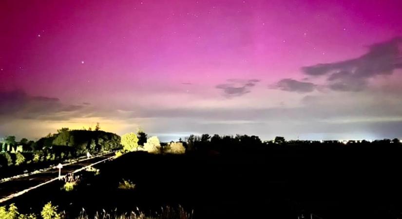 Újra sarki fény ragyogott a magyar égbolton, Hajdú-Biharból is látható volt