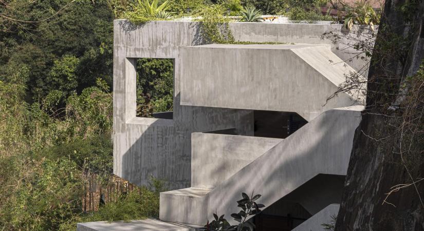 A nyers beton új értelmet nyer ebben a Fülöp-szigeteki házban