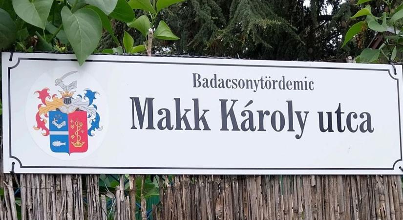 Utcát neveznek el Makk Károlyról Badacsonylábdihegyen