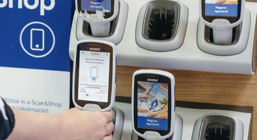Mobilappról is indítható kézi szkenner gyorsítja a bevásárlást a Tesco üzletekben