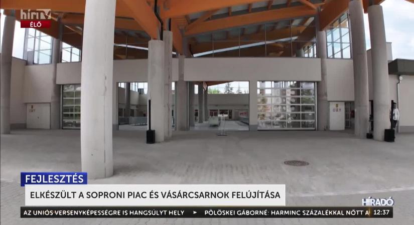 Elkészült a soproni piac és vásárcsarnok felújítása  videó