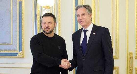 Az Egyesült Államok segítsége már úton van - találkozott Volodimir Zelenszkij és Antony Blinken