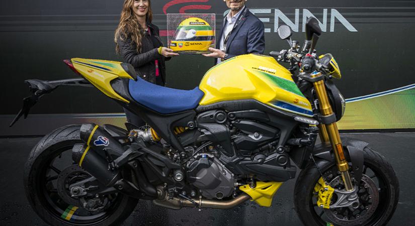 Motorkerékpárt mutattak be Senna emlékére