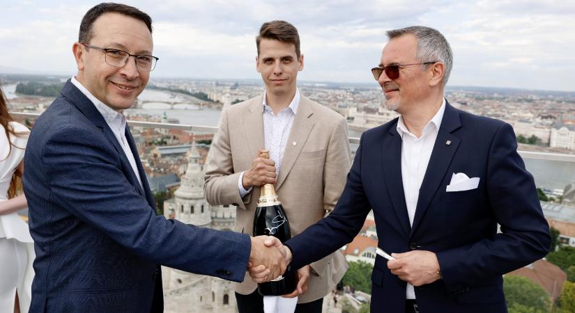 Budapest felett a világ egyik legnagyobb presztízsű pezsgője