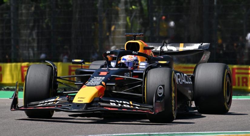 Max Verstappen megszenvedett a pole-pozícióért Imolában, csapattársa be se jutott a Q3-ba